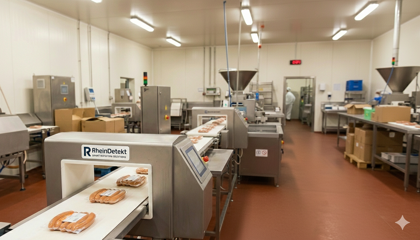 Metalldetektor für Lebensmittel